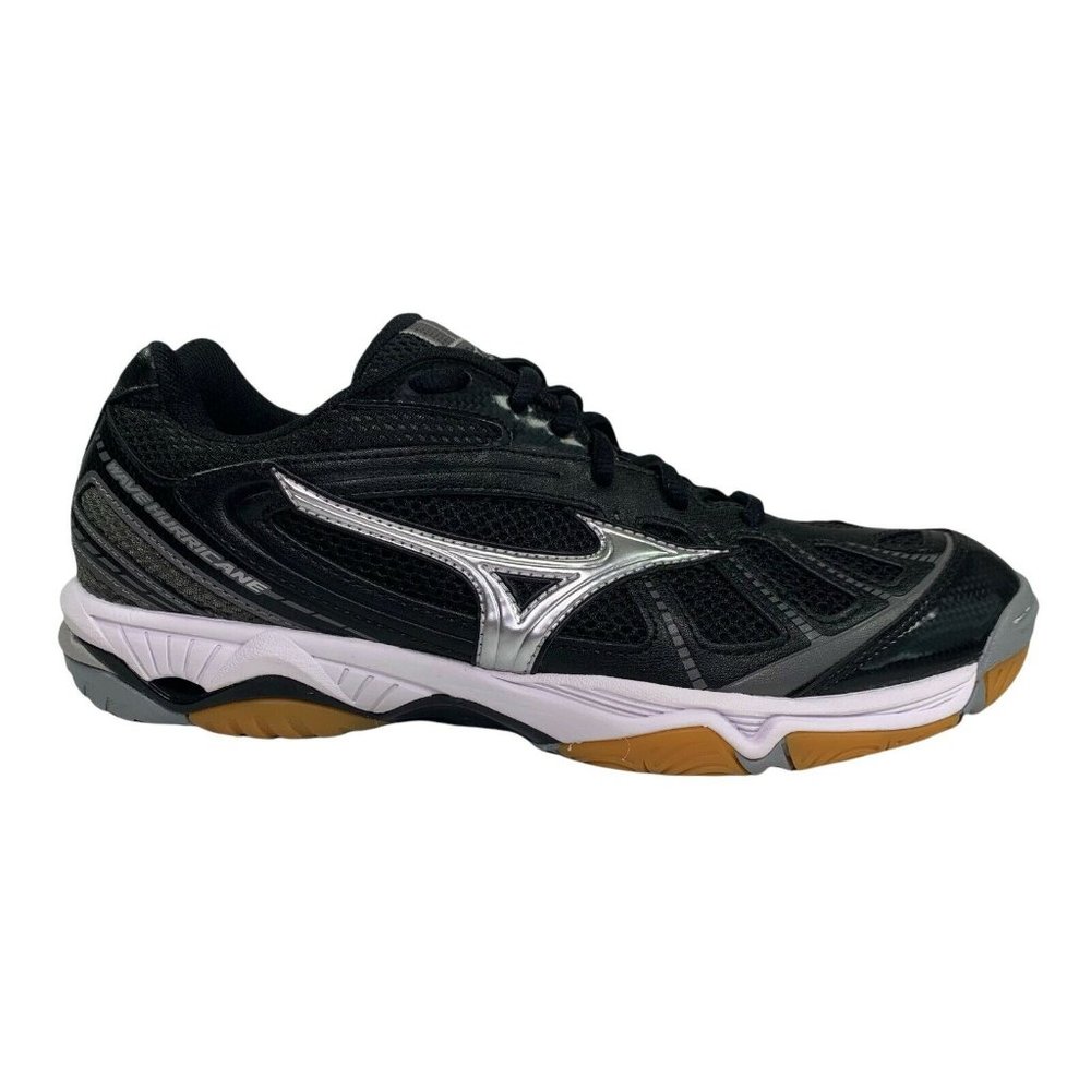 Mizuno Wave Hurricane Volleyball Shoes Women’s SZ 9 Black Non Marking Soles EUC!